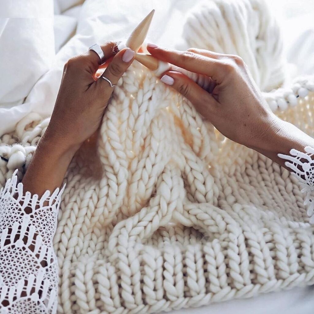 Strikkeoppskrift garn